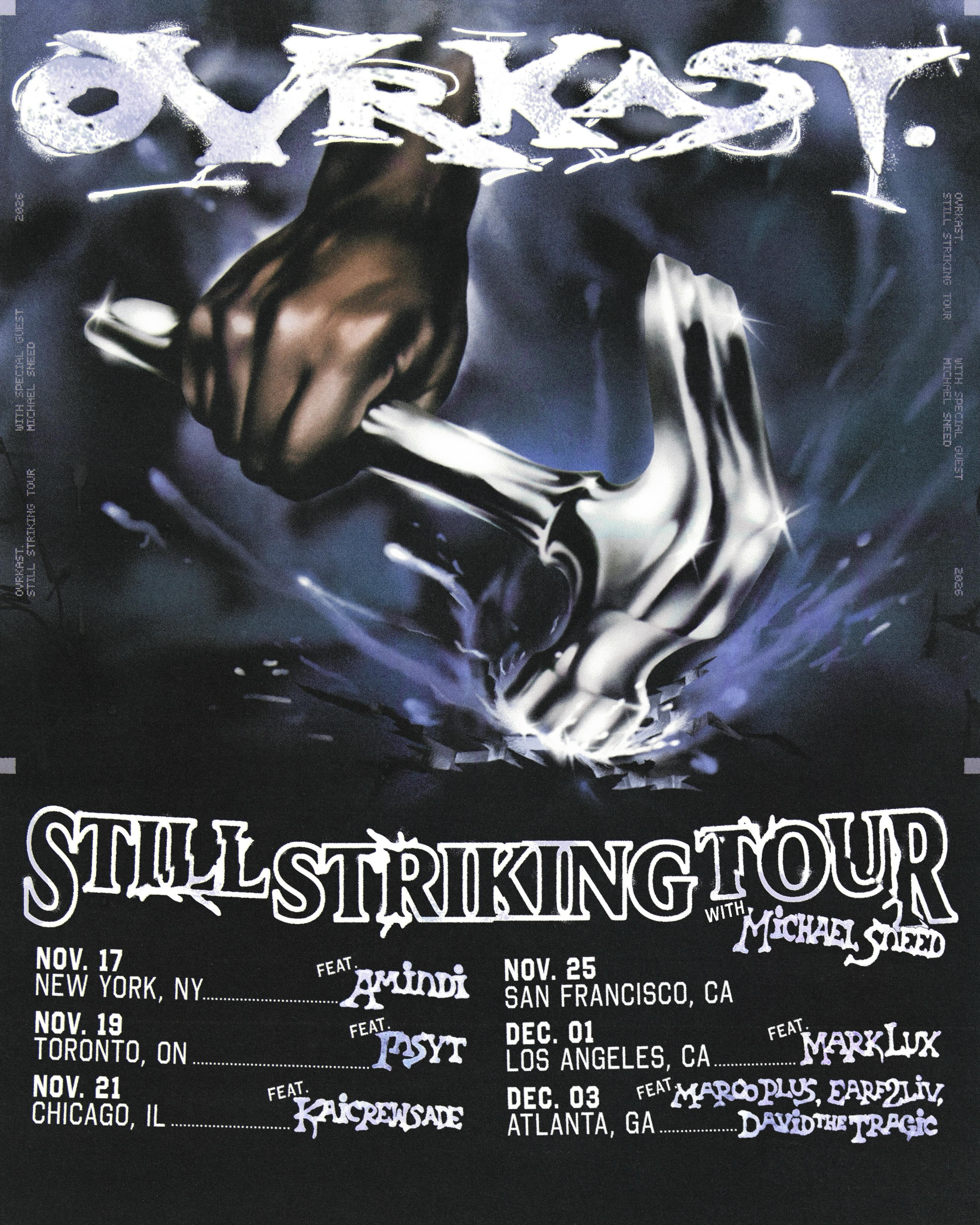 Still Striking Tour official tour poster